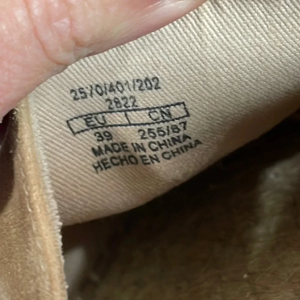 Zara Basic Faux Suede Espadrilles Slip On Flats Black Tan 8.5 (39)